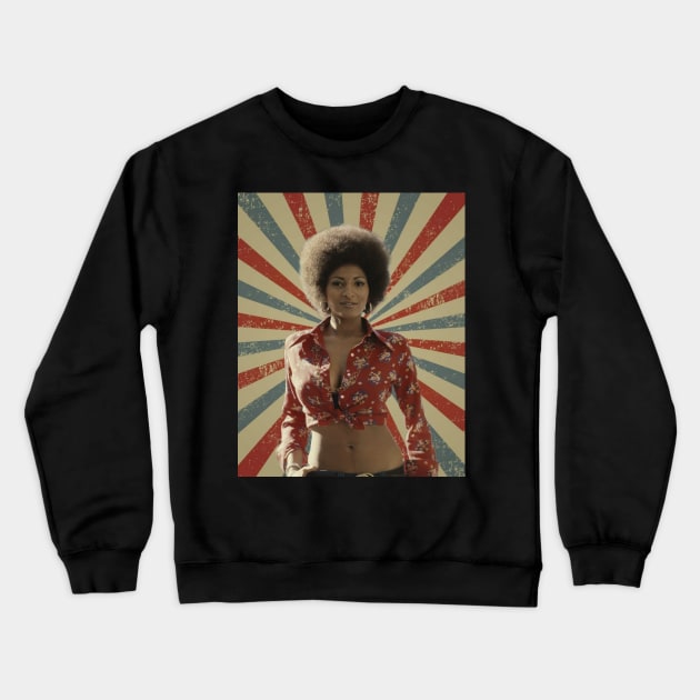 Pam Grier Crewneck Sweatshirt by LivingCapital 